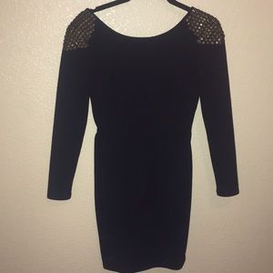 Black studded dress